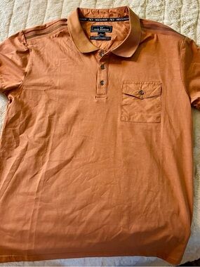 Nick Danger Men's Short-Sleeve Polo in Rust